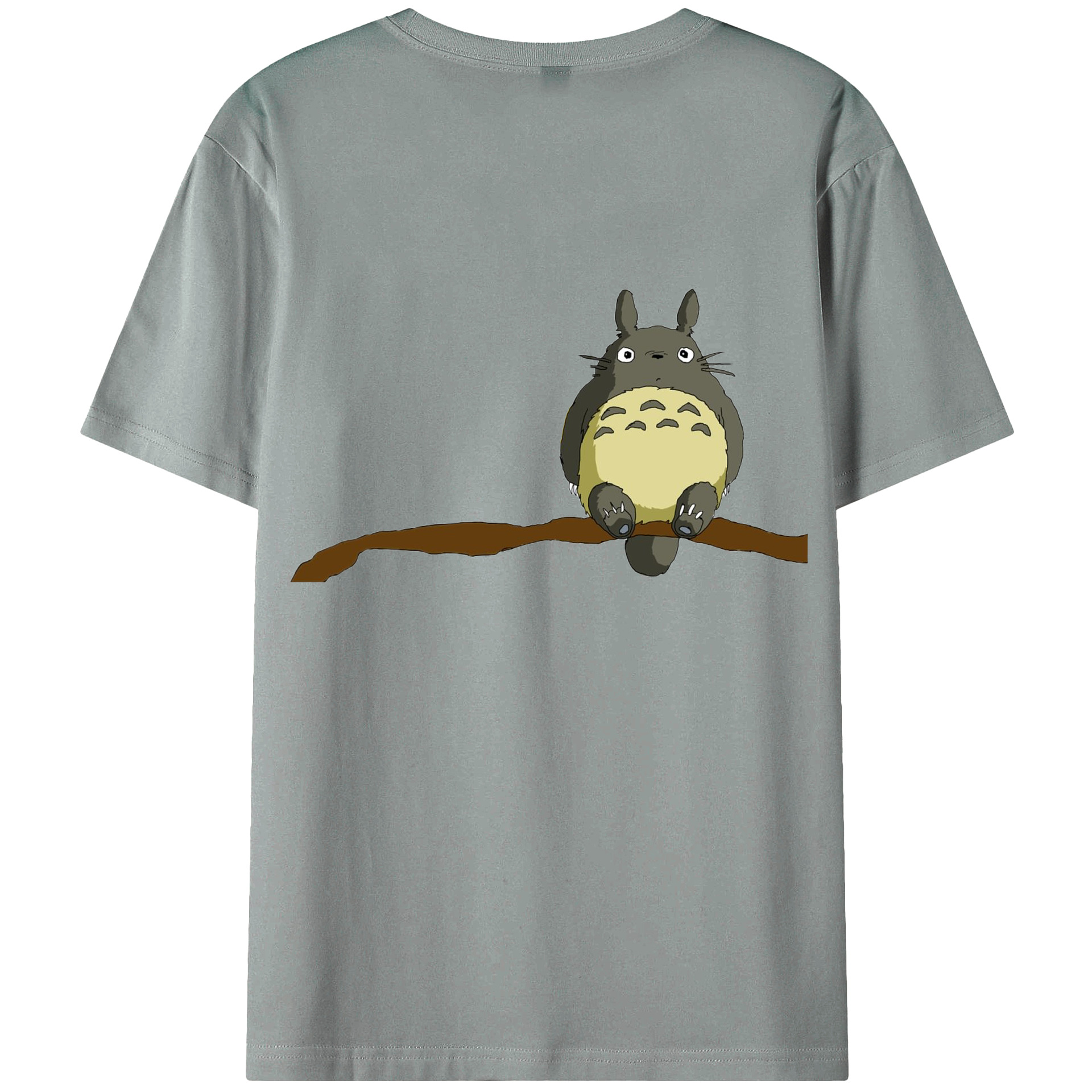 （画像用） となりのトトロ 草壁メイ 草壁サツキ My Neighbor Totoro Satsuki Kusakabe Mei Kusakabe 綿100％ メンズ半袖Tシャツ（バックプリント） 通気性